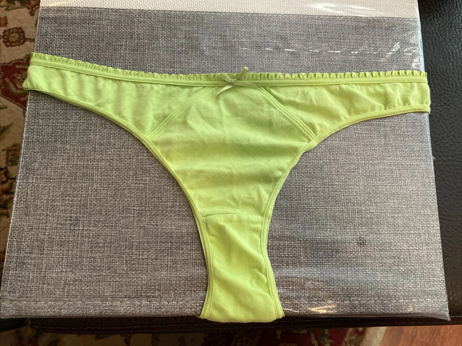 Express Intimates NWT Women L “Say Yes” Low Rise Ruffled Bikini