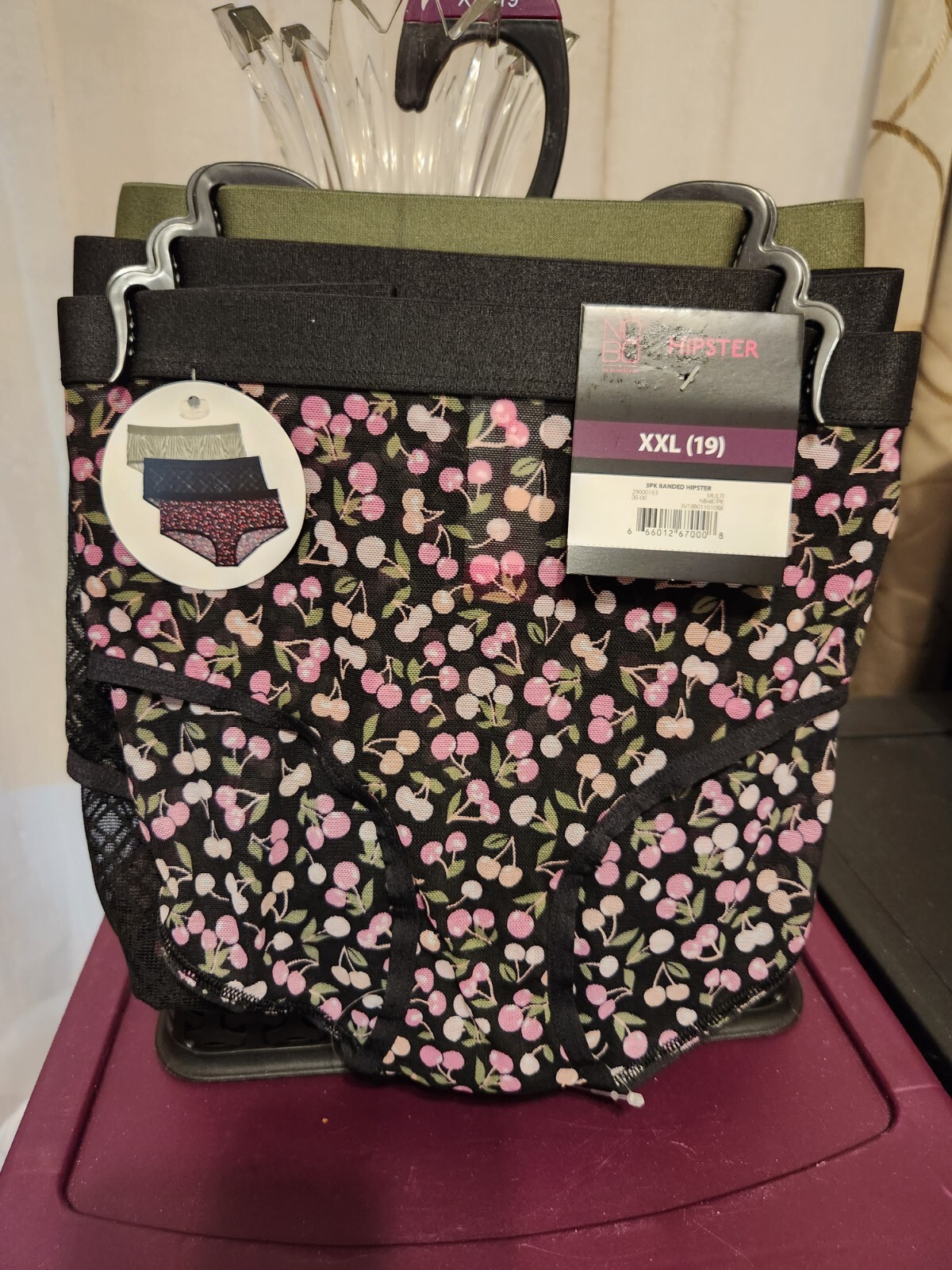 No Boundaries 3-Pair Women’s Hipster Panties Sz XXL 19 BNWT