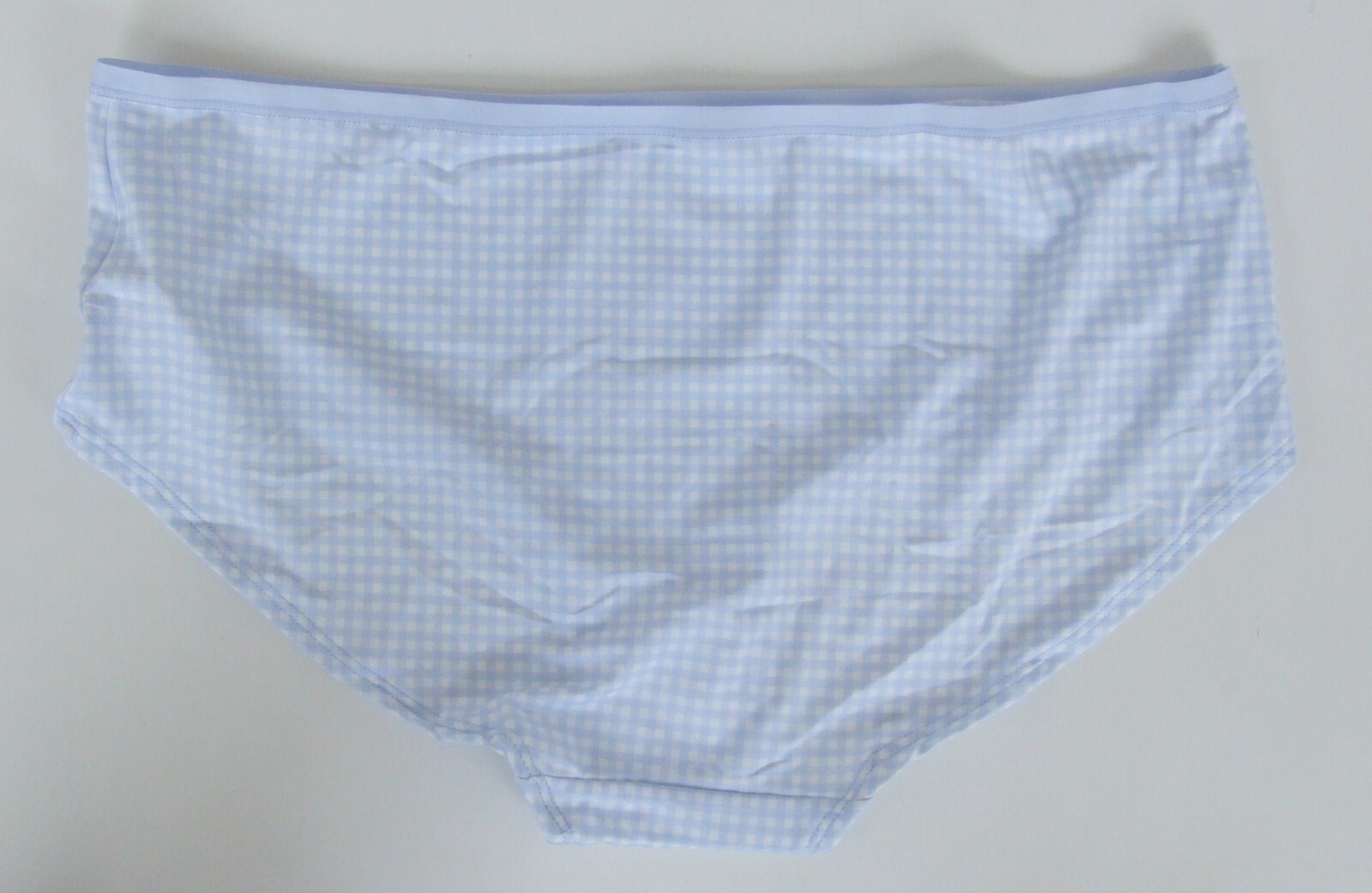 EX Chainstore size 18 Low Rise Shorts knickers panties briefs Blue Gingham Check