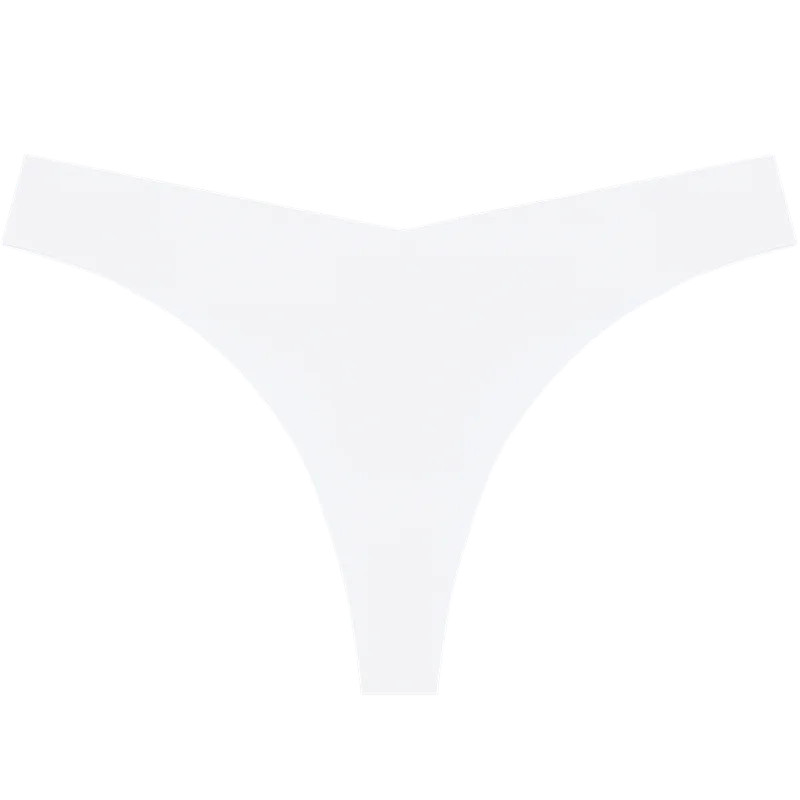 Seamless Thong Panties Low Waist Soft Stretch Comfortable Everyday Wear 10PCS