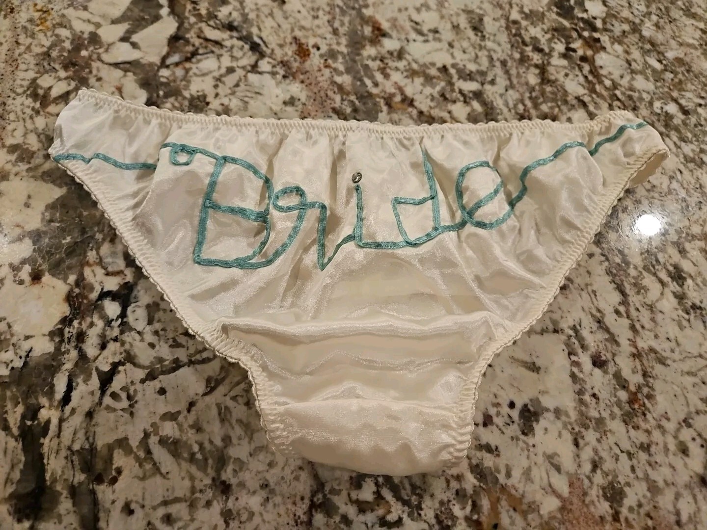 True Vintage VICTORIA’S SECRET SEXY LITTLE BRIDE RARE Satin PANTIES