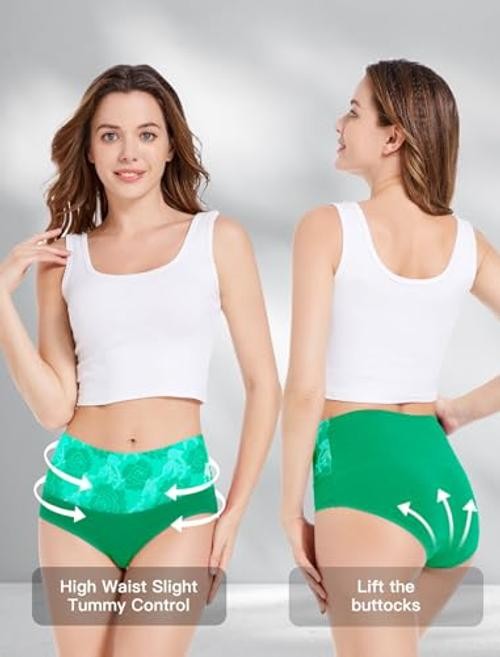 Women’s Briefs Underwear Cotton Medium Brief 01 – 8 Pack – Assorted Colors 03