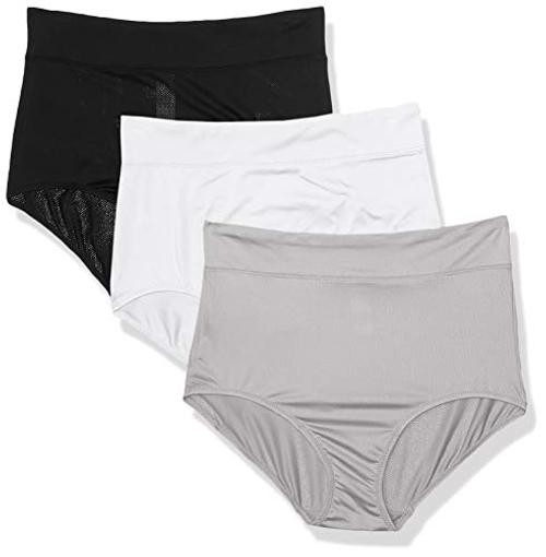 womens Blissful Benefits Breathable Moisture 3X-Large Black/White/Platinum