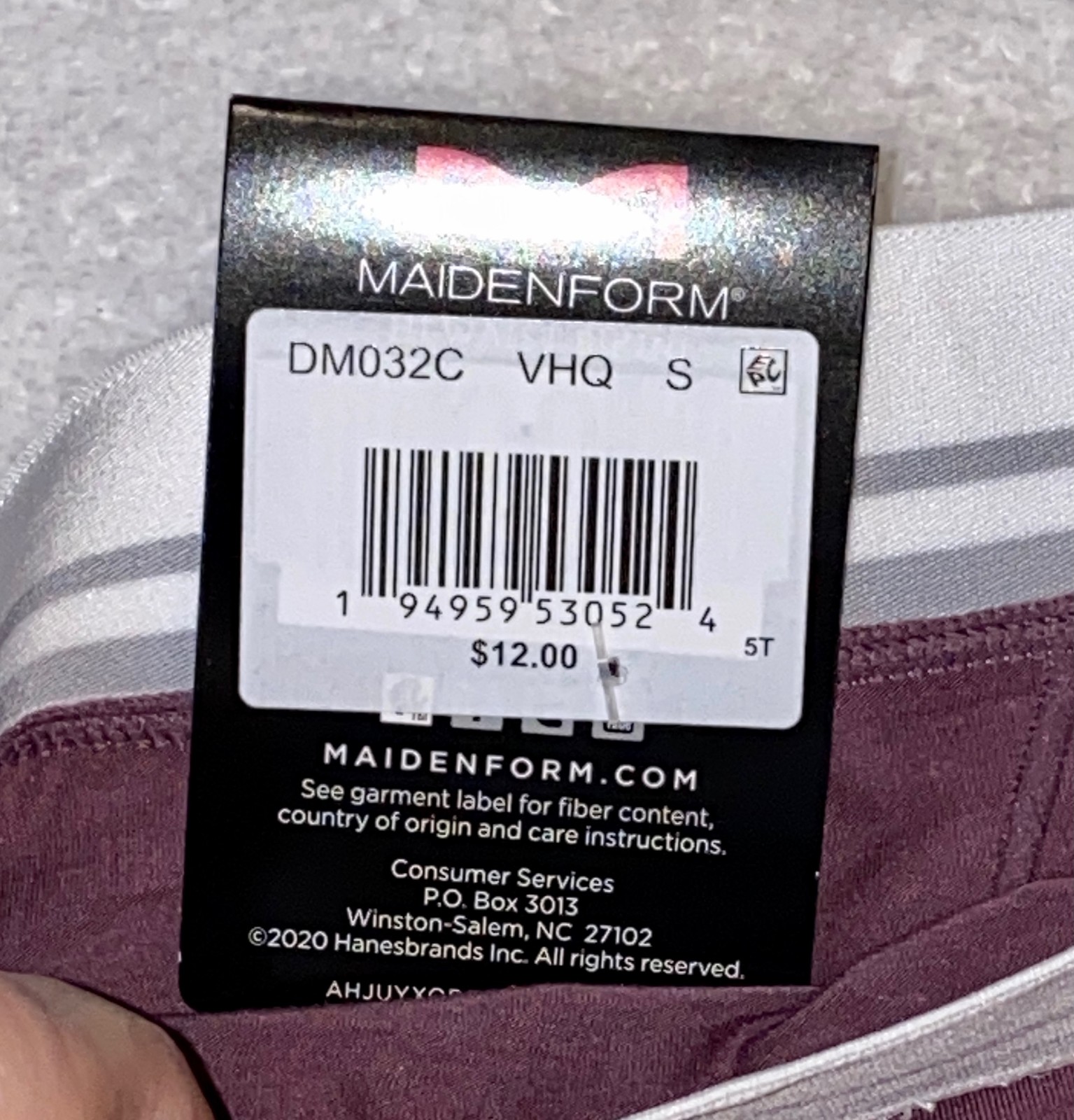 MAIDENFORM Super Soft Cotton Stretch Purple Hi Waist Bikini Panty Womens S 5 M 6