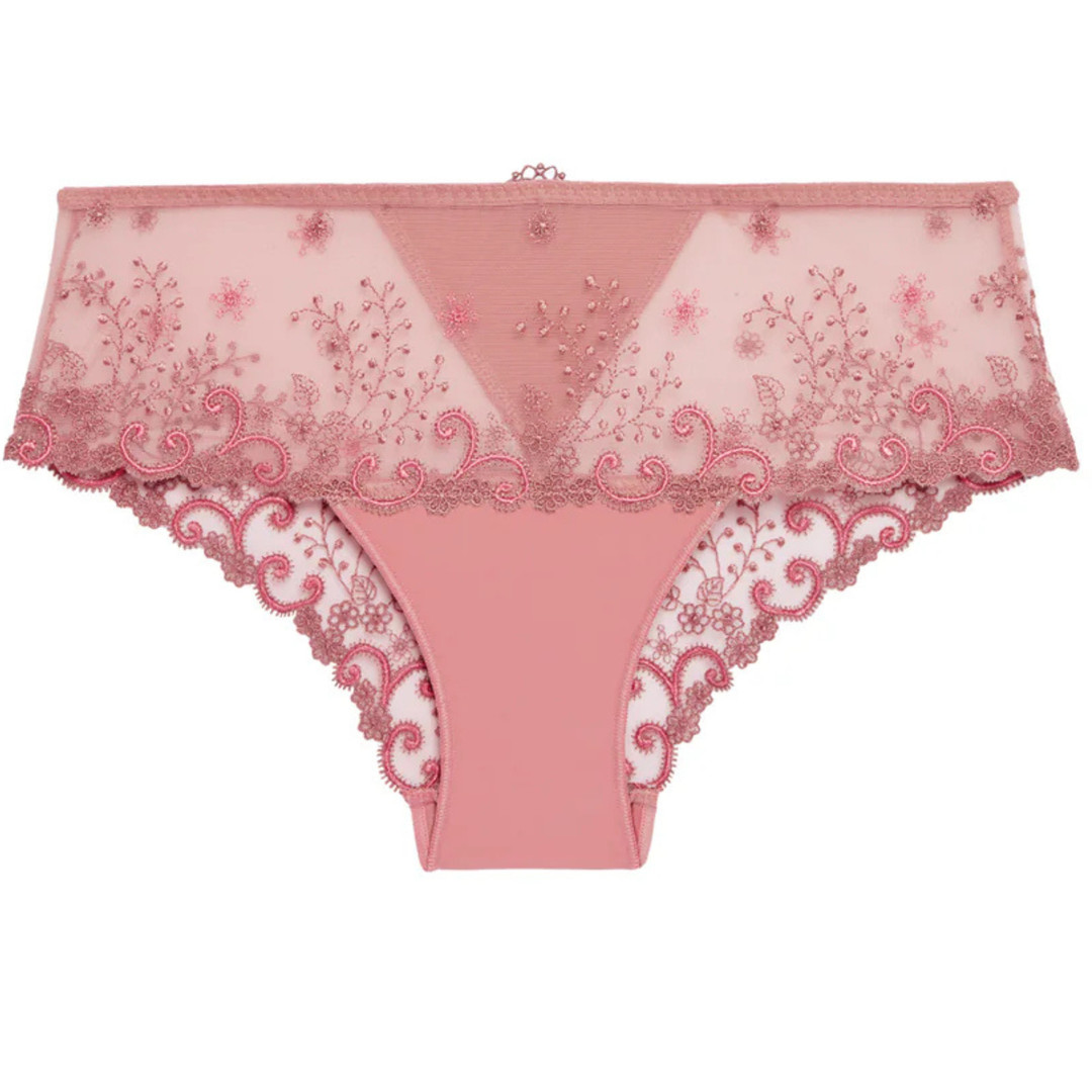 New Simone Perele DELICE Boyshort Panty Smokey Pink Size 3 Medium