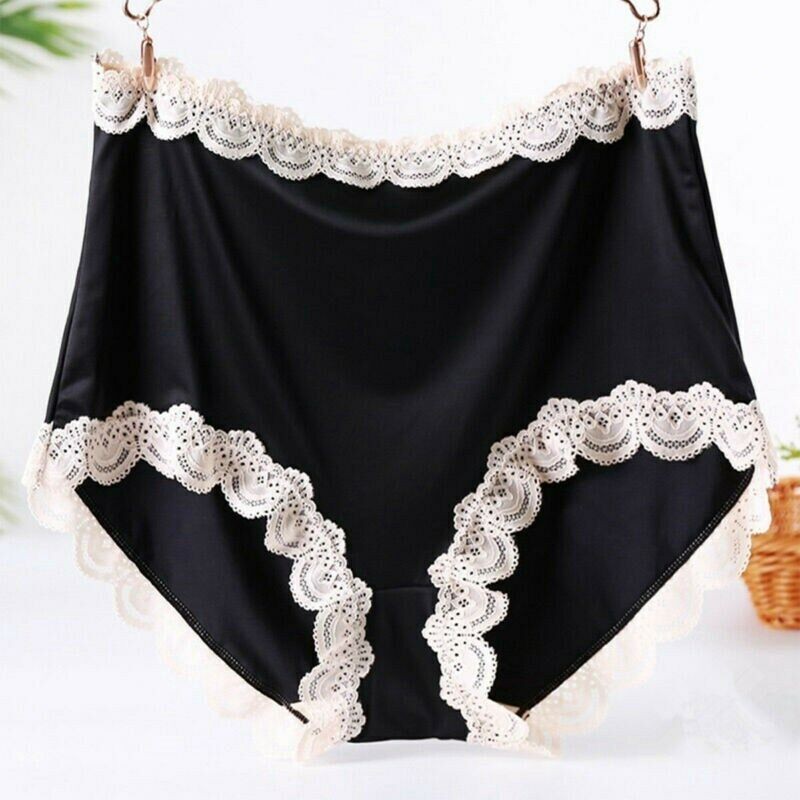1 Pc Ladies Boxer Women Satin Silky Knicker Briefs High Waist