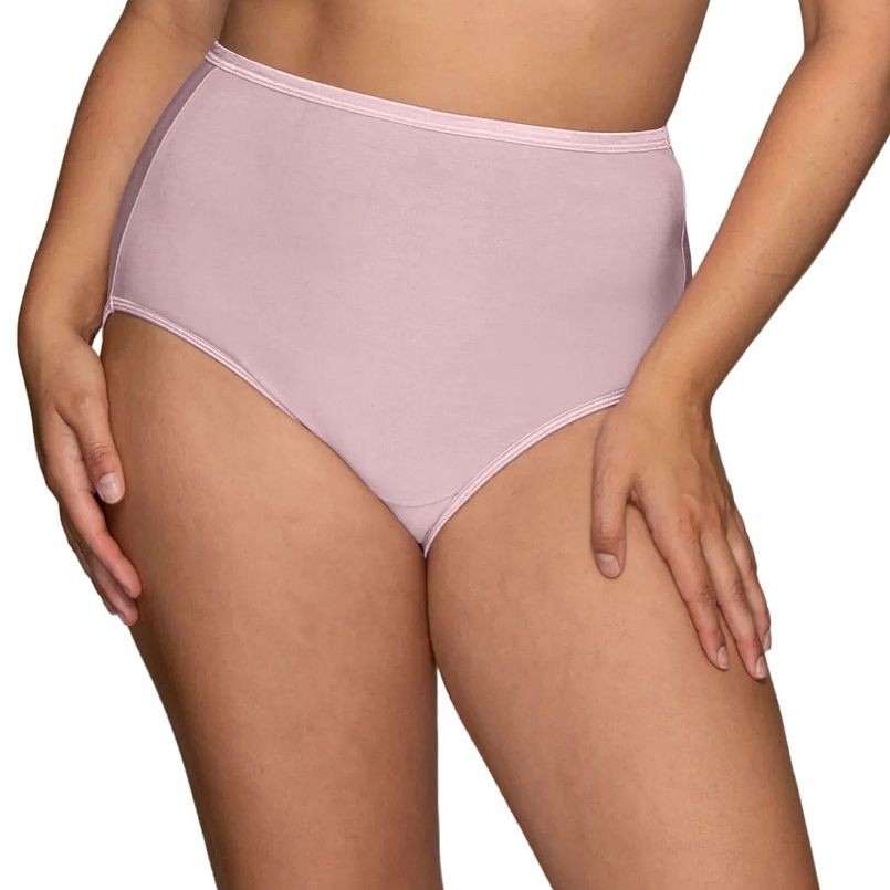 Vanity Fair 2-Pair BRIEF panty Body Shine Illumination Nylon 13109 multi 10/3XL