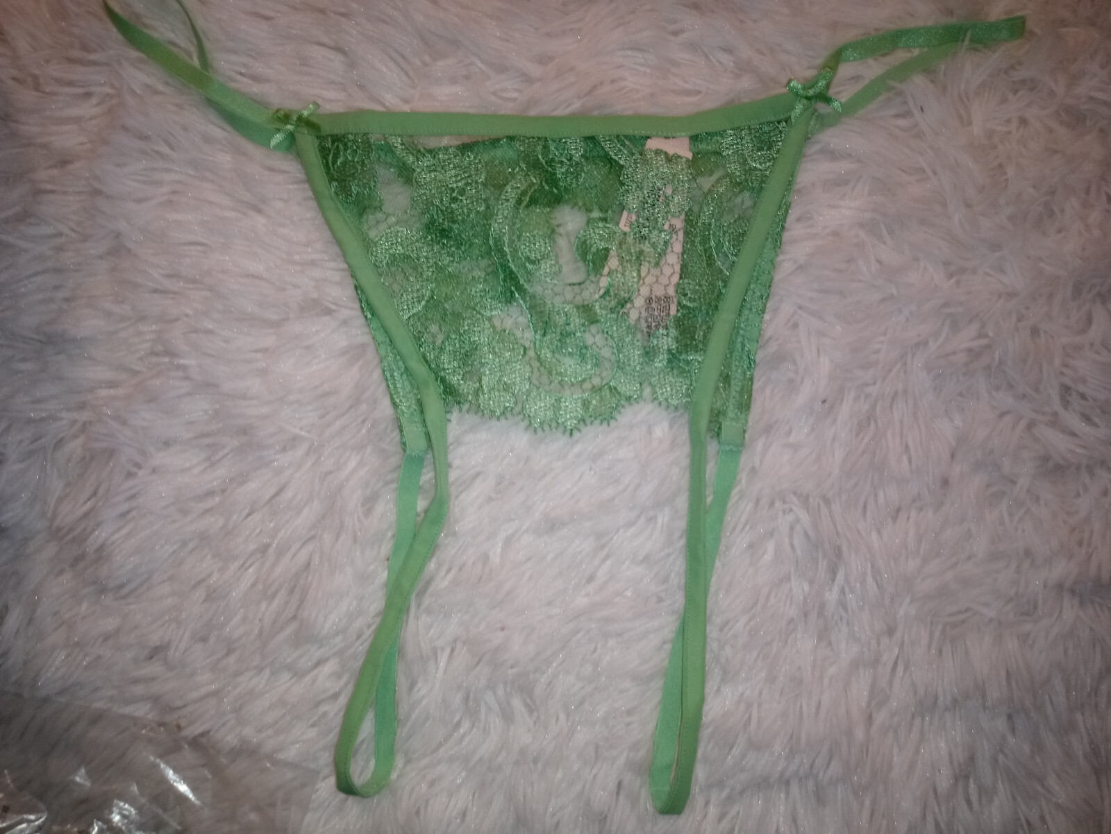 NWT VICTORIA SECRET Dream Angels Boho Floral Embroidery Crotchless XL (A70)