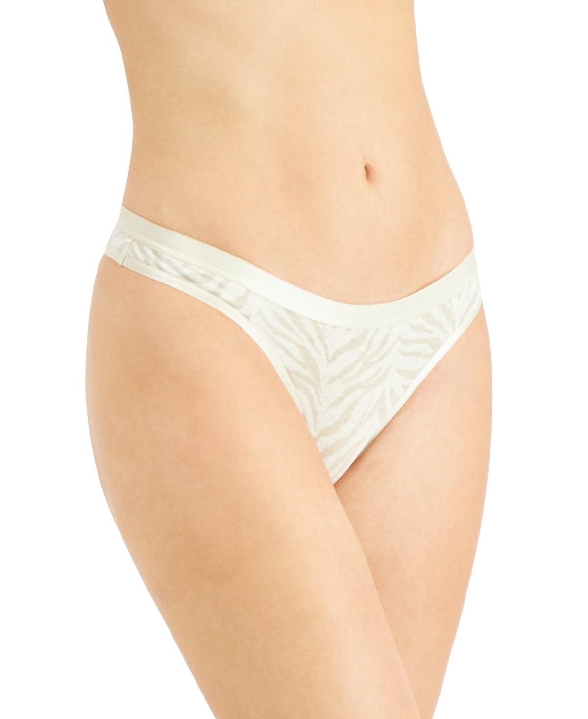 Jenni Womens Spandex Satin Trim Thong – Multiple Colors