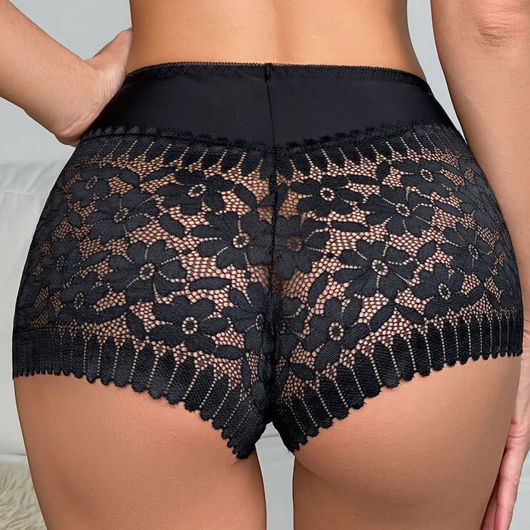 4 Pack Lot Women Sexy Lace Panties Boyshorts Briefs Ladies Underwear Lingeries