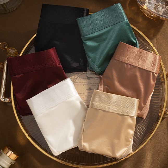 6 Pack Lot Sexy Womens Satin Panties Bikinis Underwear Ladies Lingeries Briefs