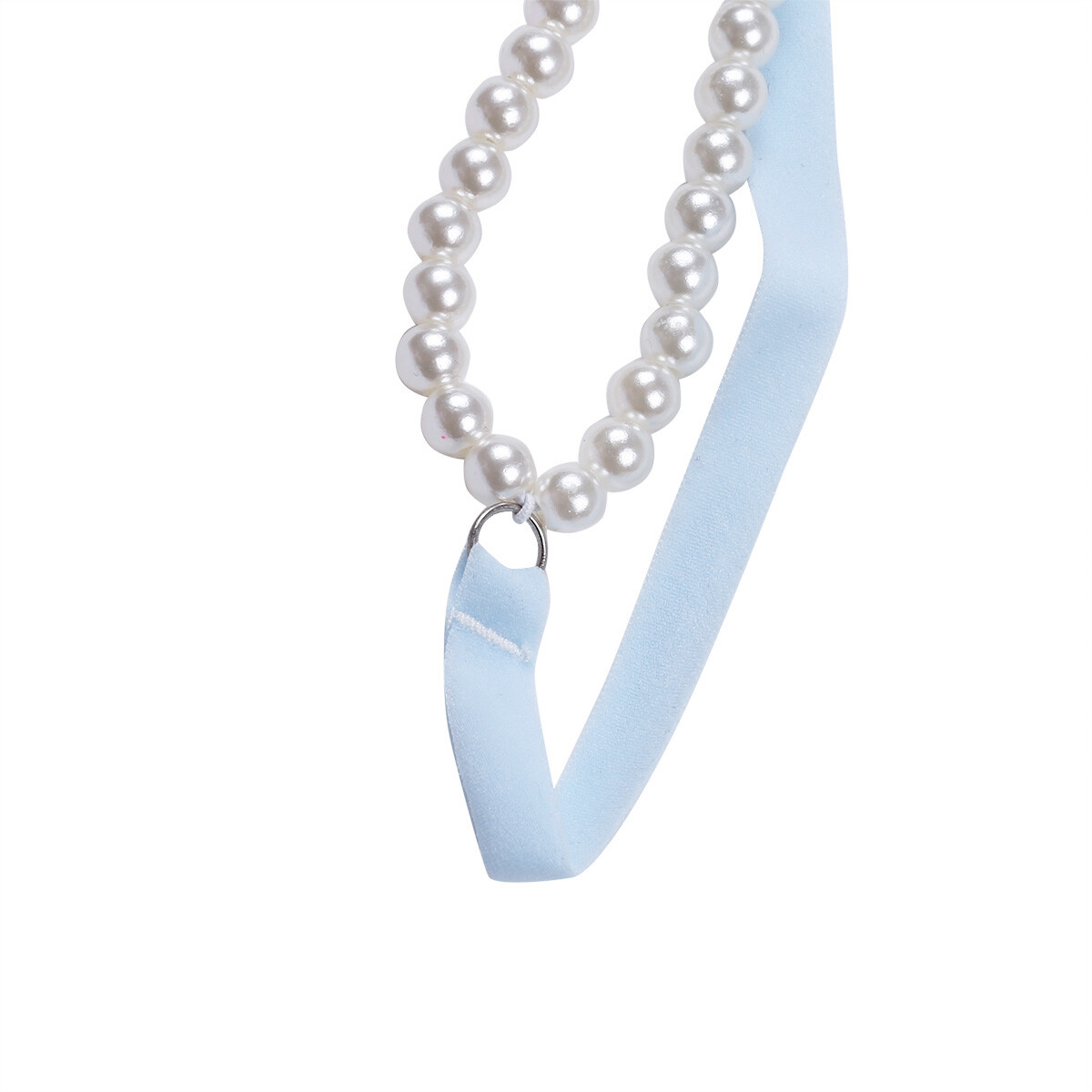 Fashion Women Sexy Underwear Cutout Pendant Pearl Beads Embellished G-String