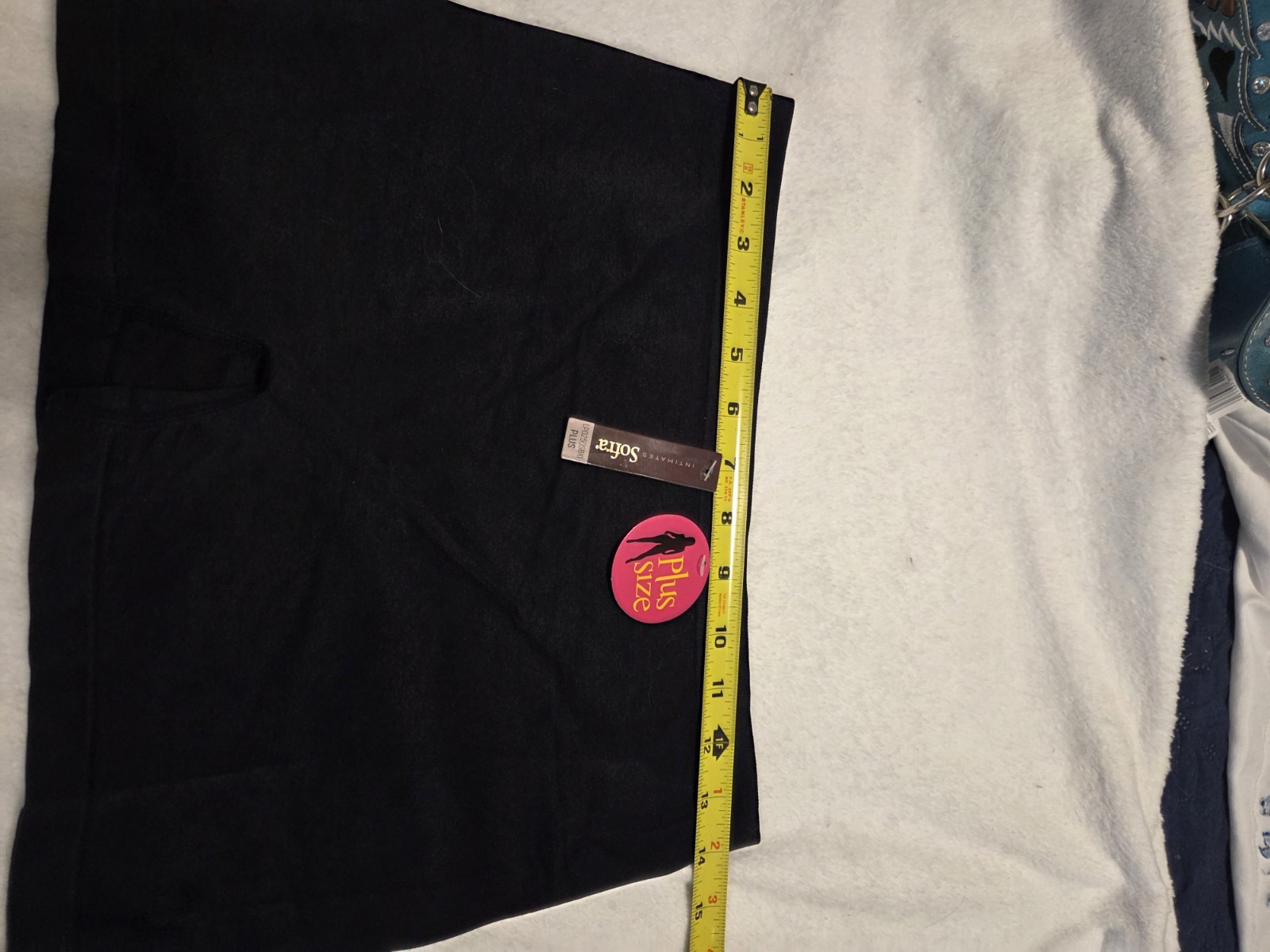 NWT Black Sofra Stretchy Soft Boyshort Panty Plus Size 1X 2X Nylon Spandex