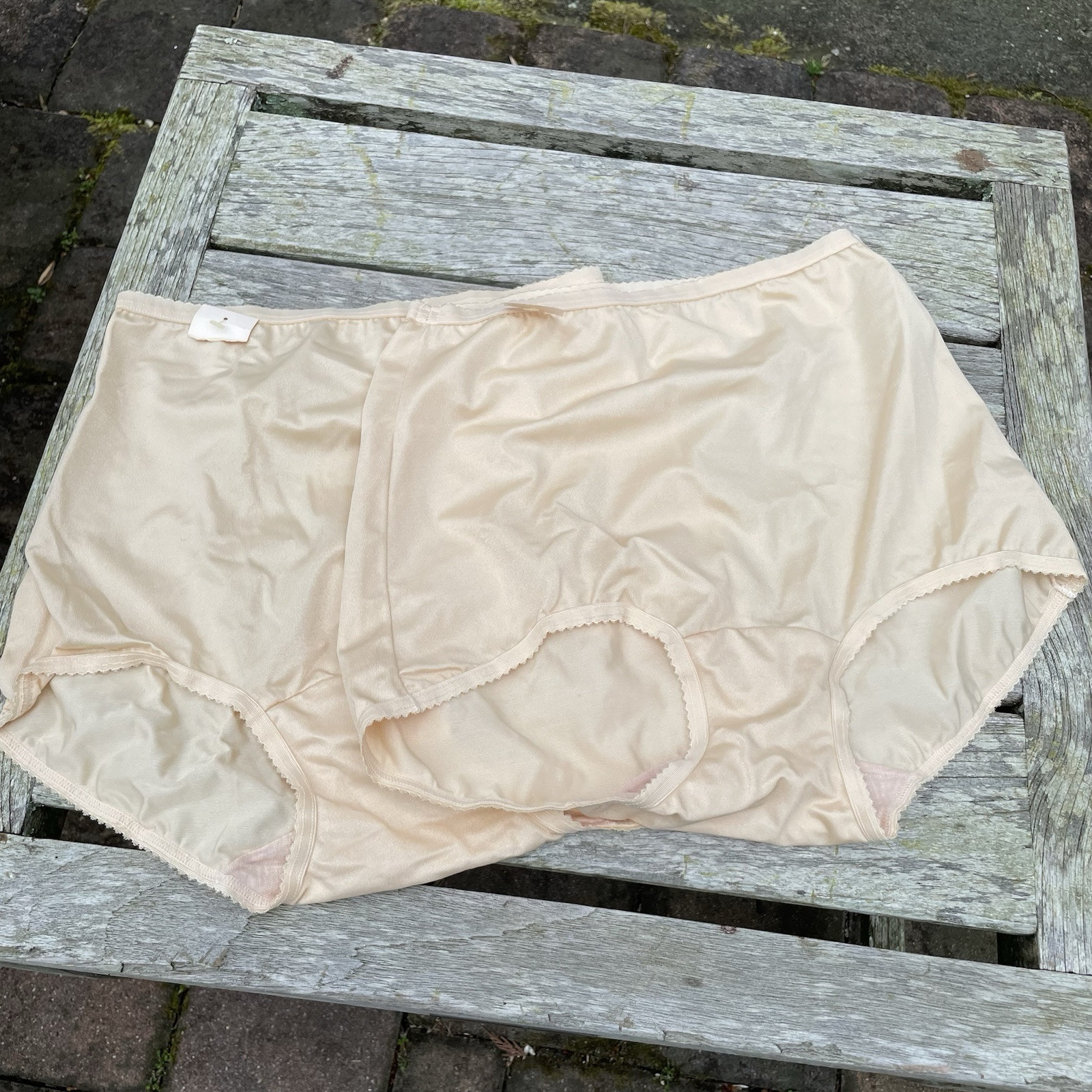 Vintage Brief Women Size Medium Panty Nylon Full Coverage Underwear USA M