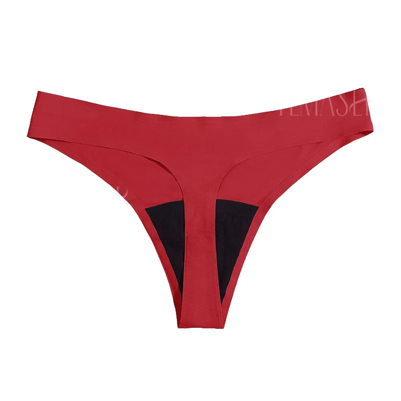 Period Thong Panties Low Rise Leak Proof Washable Light Flow Women’s Underwear