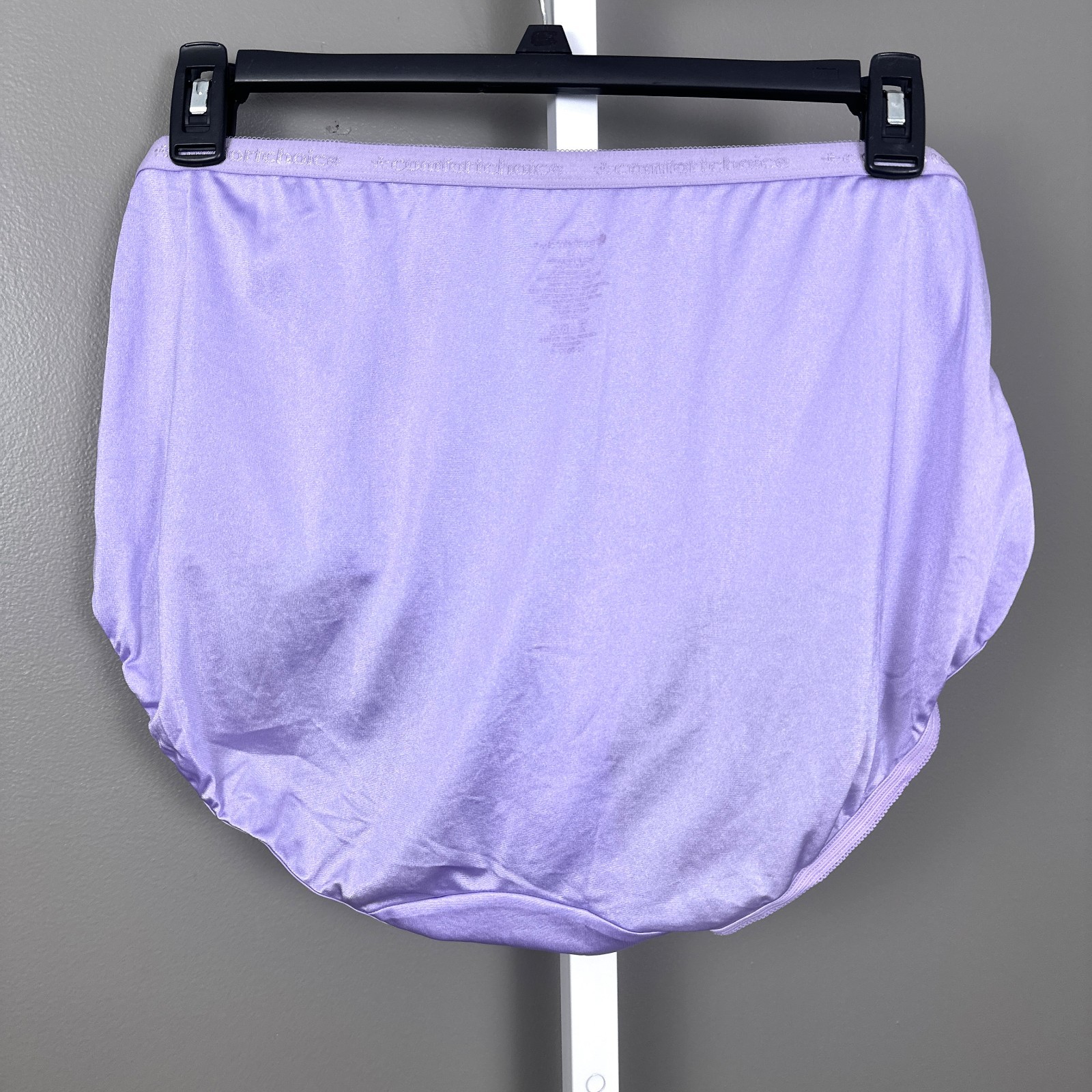 Comfort Choice Nylon Panties Size 10 Shimmery Full Brief Granny Panties Purple