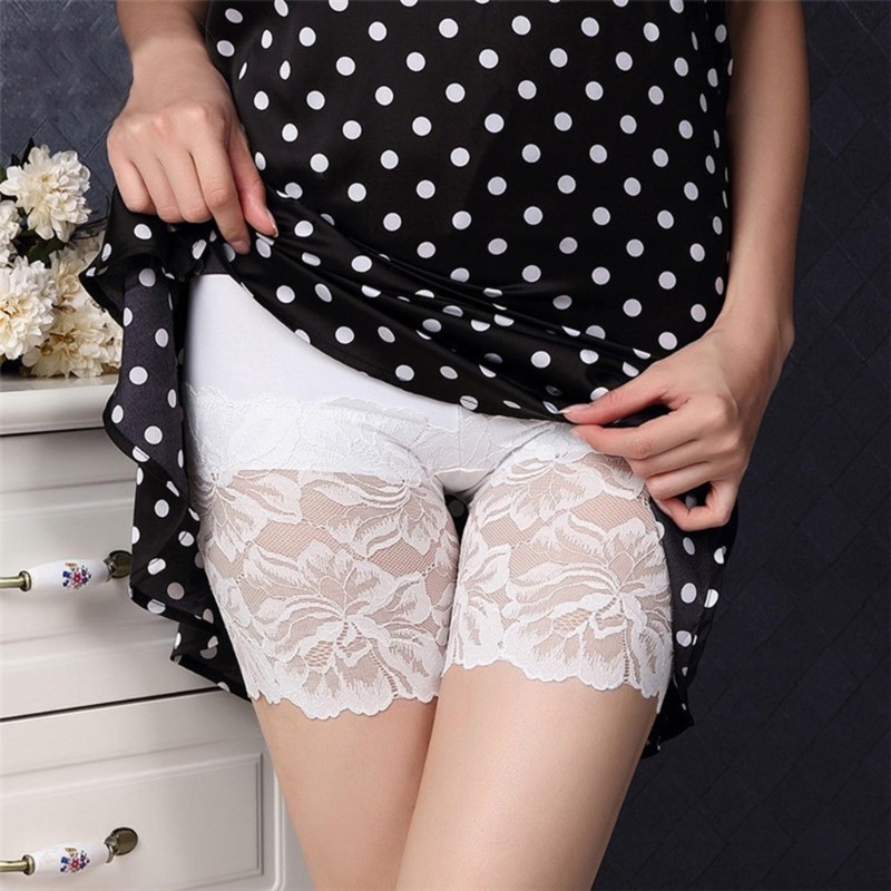 Female Panties Lace Seamless Safety Short Pants Womens High Waist Shorts Briefs