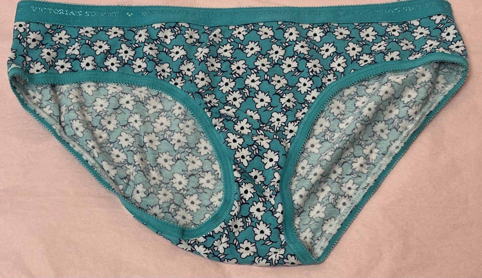 Victoria’s Secret Cotton Lingerie Floral Hiphugger Panties Medium *Please Read*