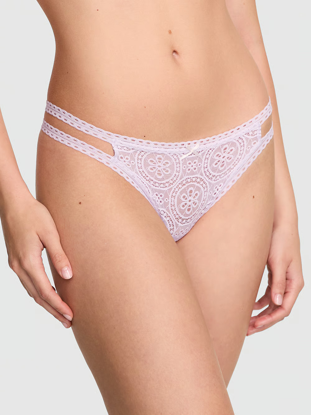 PINK Victoria’s Secret PINK Wink Strappy Thong Panty ST 11264525 NEW with TAGS