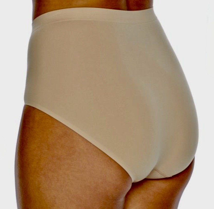 BALI Comfort Revolution Easylite Seamless Nude Brief Panty Womens M 6 L 7 XL 8