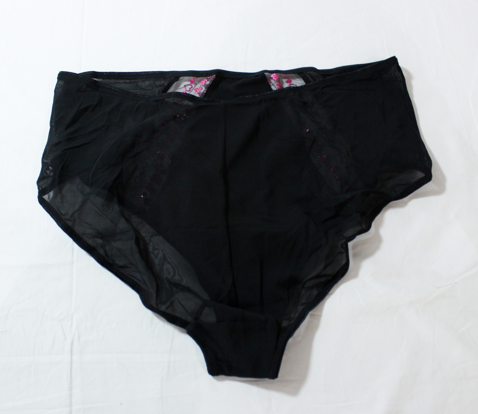 Elomi Women’s Matilda Bead Effect Embroidery Full Brief DH3 Black 3XL NWT