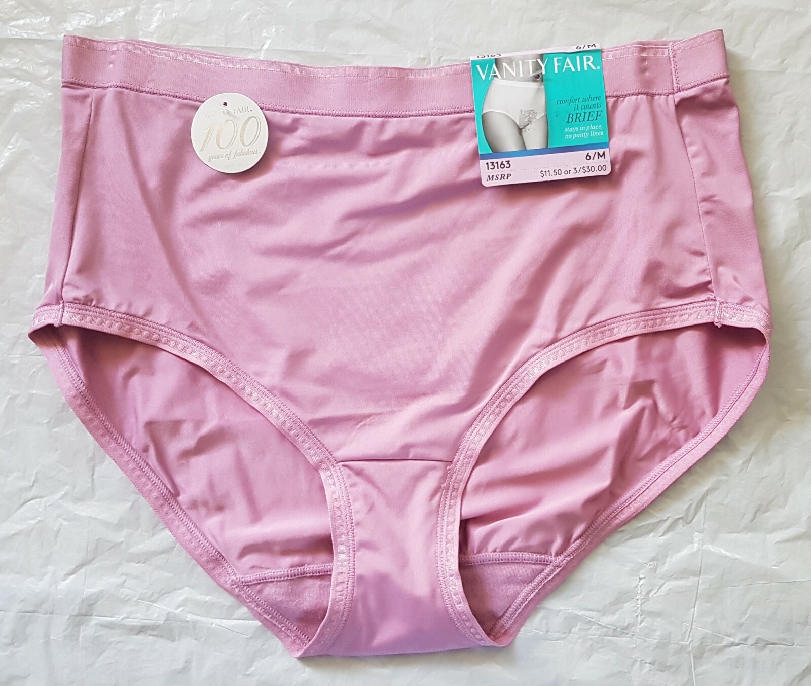 NWT Vanity Fair Comfort x3 13163 Brief panty panties 6 M 7 L 8 XL 9 2X 10 3XL