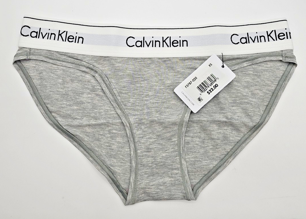 3-PAIR Calvin Klein Women’s BIKINI Panties F3787 Cotton Modal Stretch NWT $66 XS