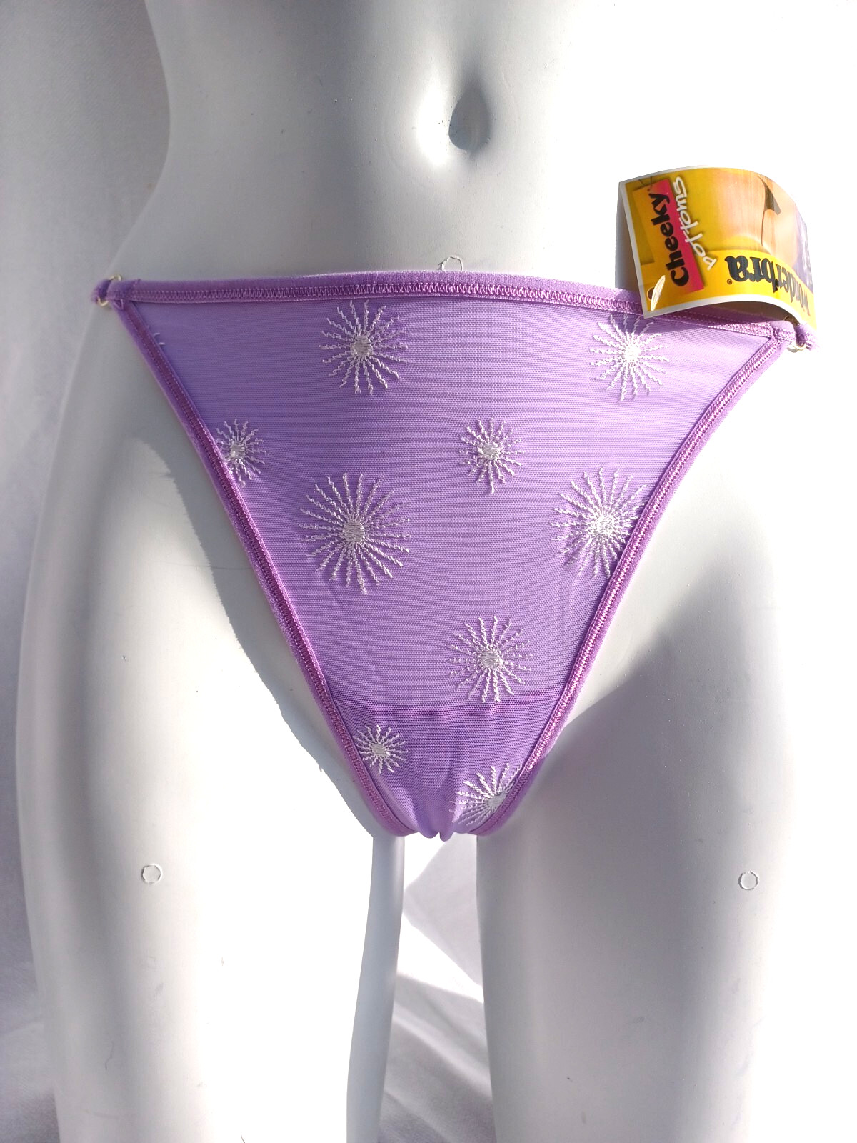 Wonderbra Lingerie Beautiful Lilac Odyssey Sexy Time Mesh String Thong Size M/L
