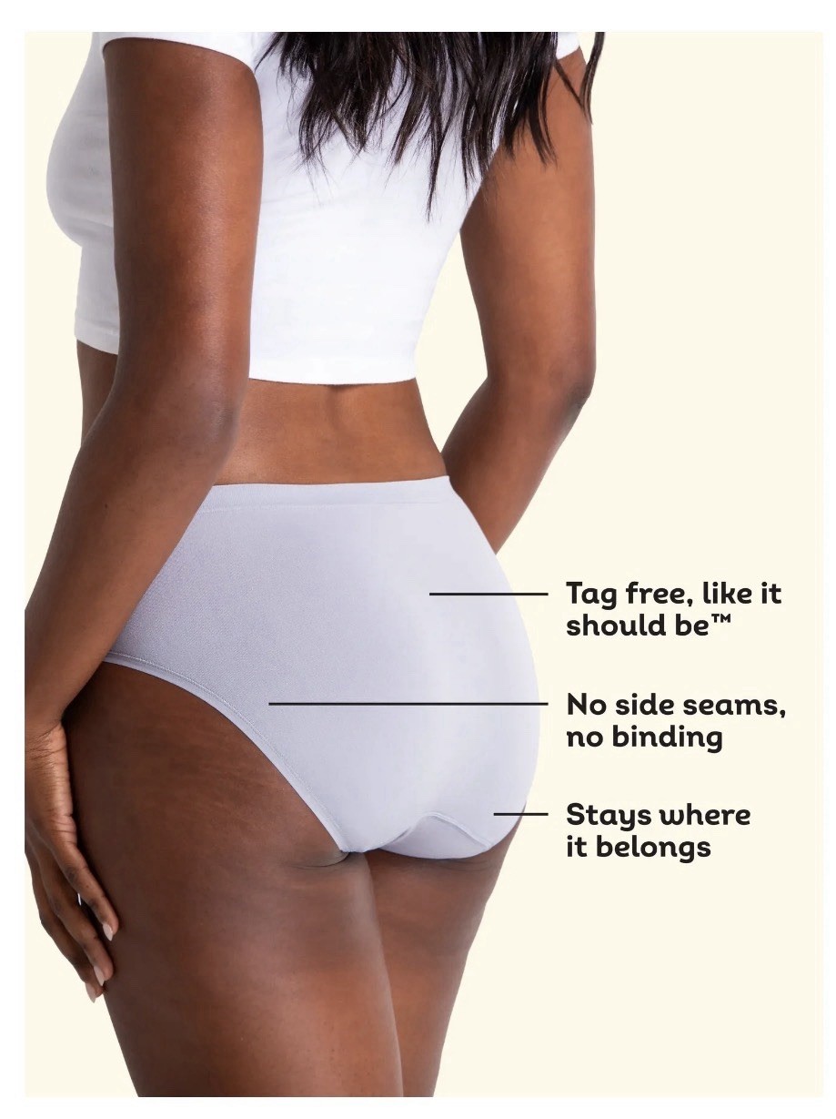 6-Pack FRUIT OF THE LOOM Women’s 6/M Briefs 360 Stretch Seamless • Colors