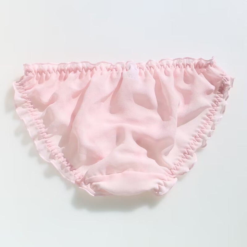 Sweet Cute Womens Girls Sheer Panties Briefs Underpant Ruffles Chiffon Underwear