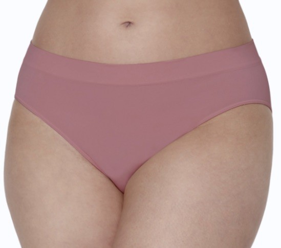 BALI One Smooth U Seamless All Around Smoothing Pink Hi Cut Panty Womens Sz M L