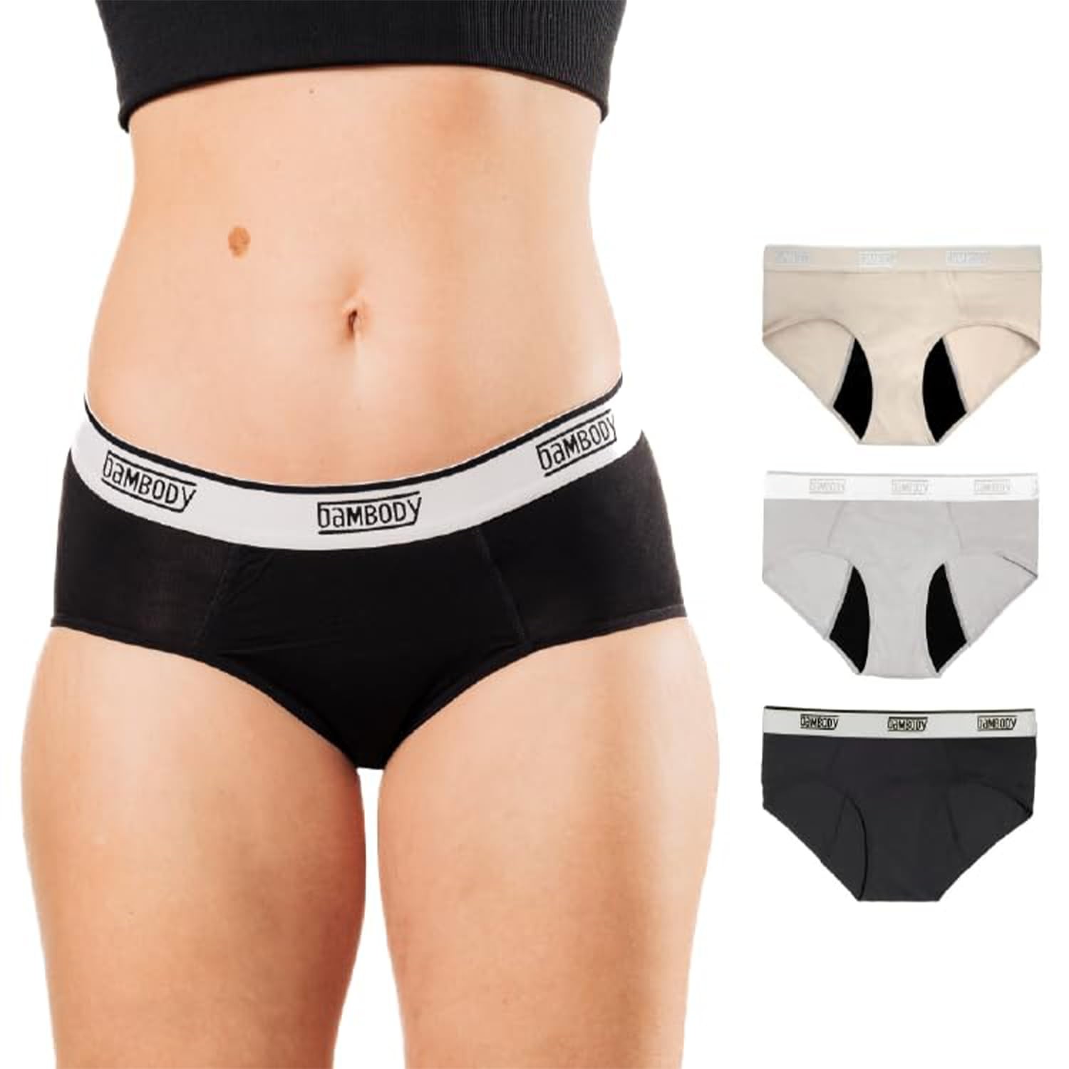 Absorbent Hipster, Period Underwear for Women and Teens – Maternity, Postpart…