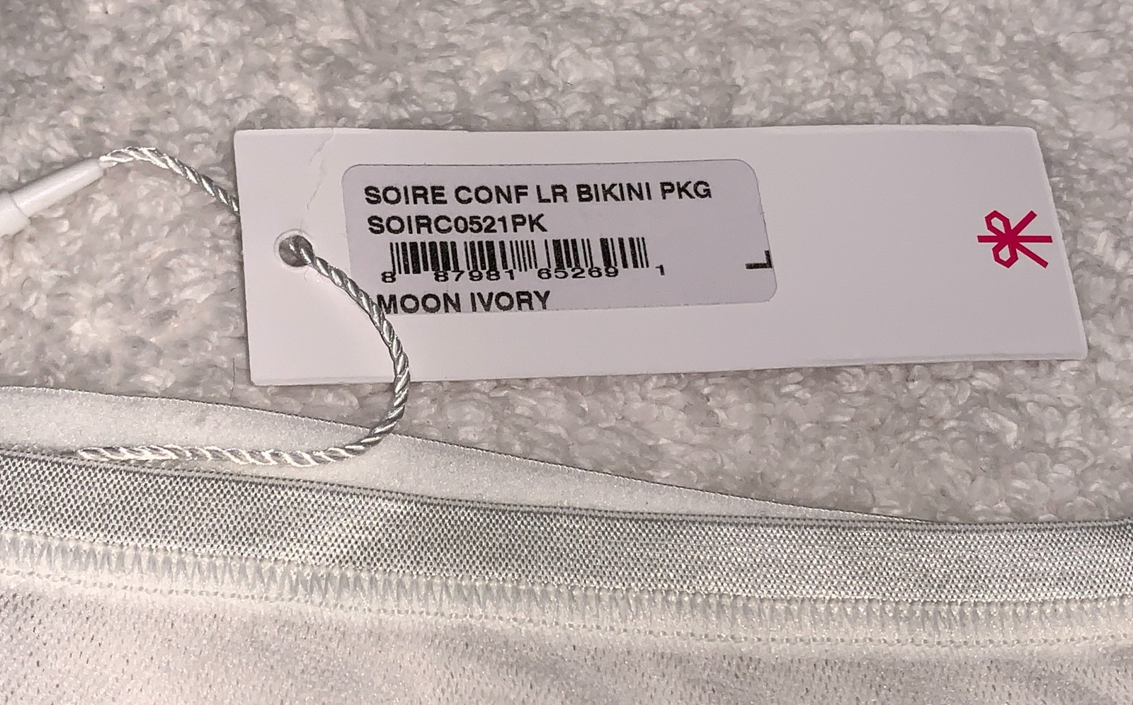 COSABELLA Soire Confidence Moon Ivory Low Rise Bikini Panty NEW Womens Sz L 7
