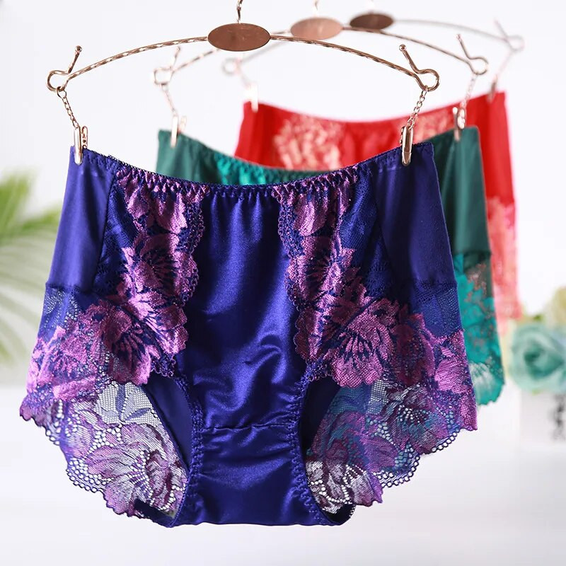 XXL-4XL High Waist Sexy Lace Material Panties – Sexy Fashion Underwear For Women