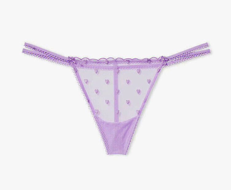 Victoria’s Secret Skimpy Wink V-String G-String Double Strappy Heart XS M L NWT