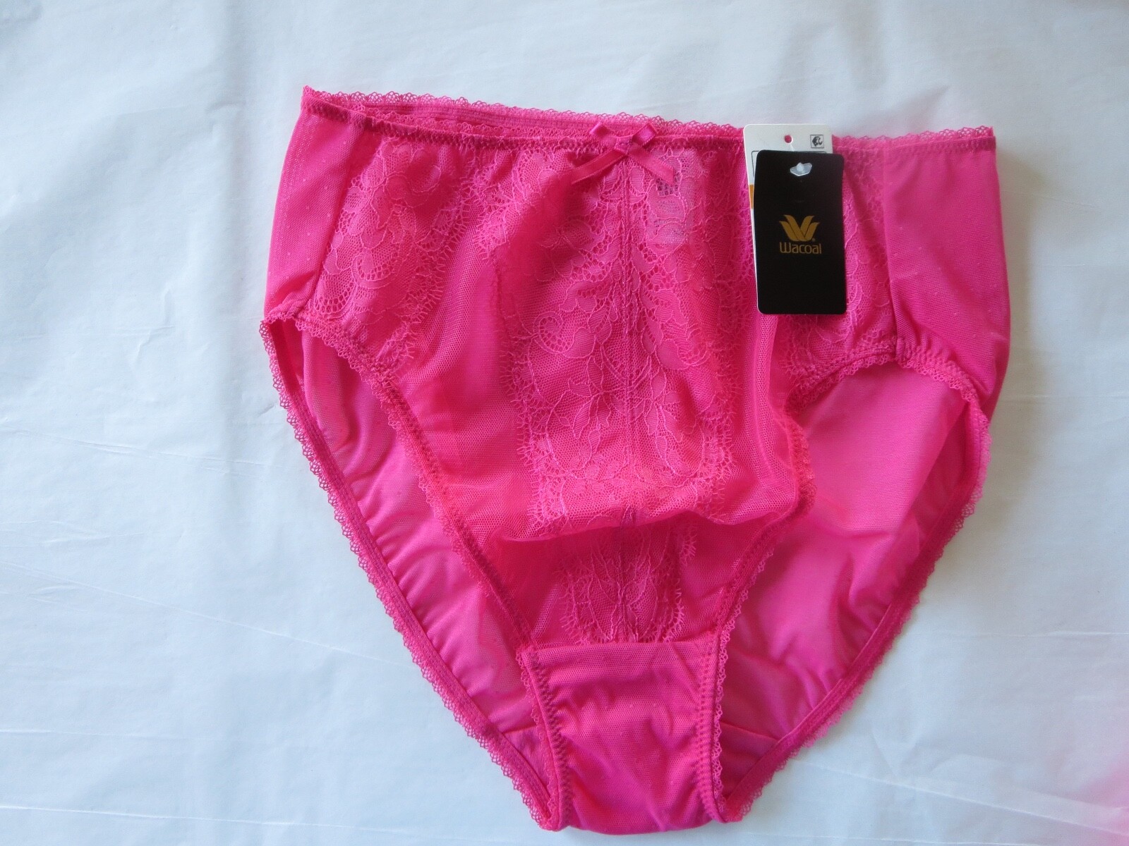 WACOAL RETRO CHIC BRIEF PANTY #841186, SMALL, RASPBERRY / PINK , NWT $32