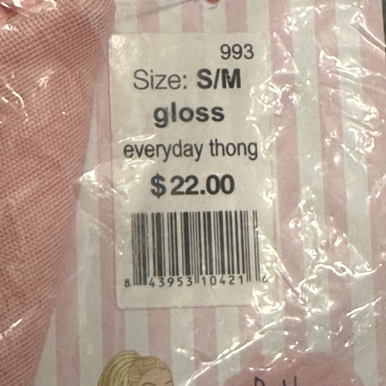Spanx Everyday Thong Size S/M Gloss Pink Skinny Britches NWT $22