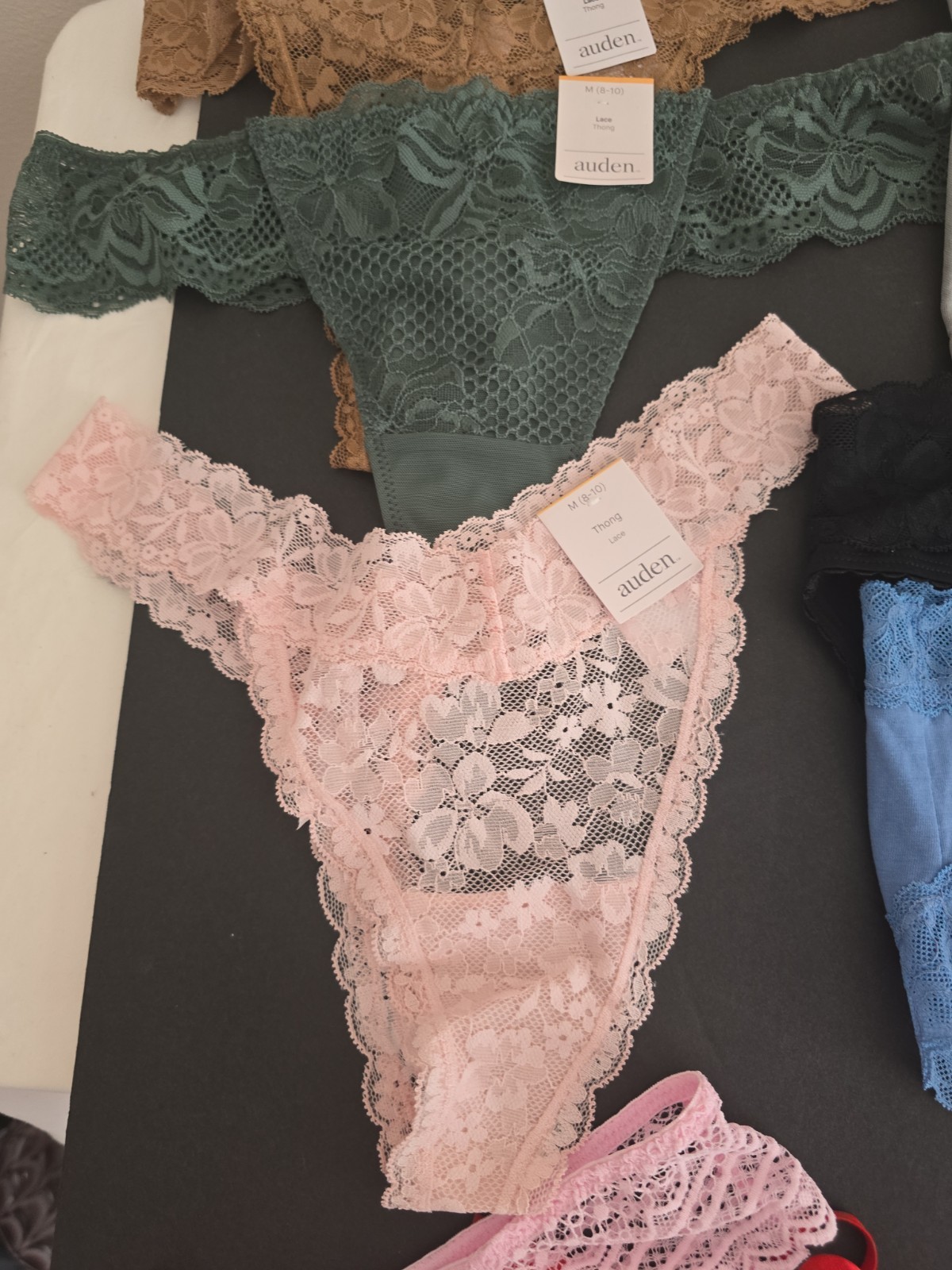 13 Auden Assorted Thong, Hipster, Underwear Womens Medium Stretch NWT