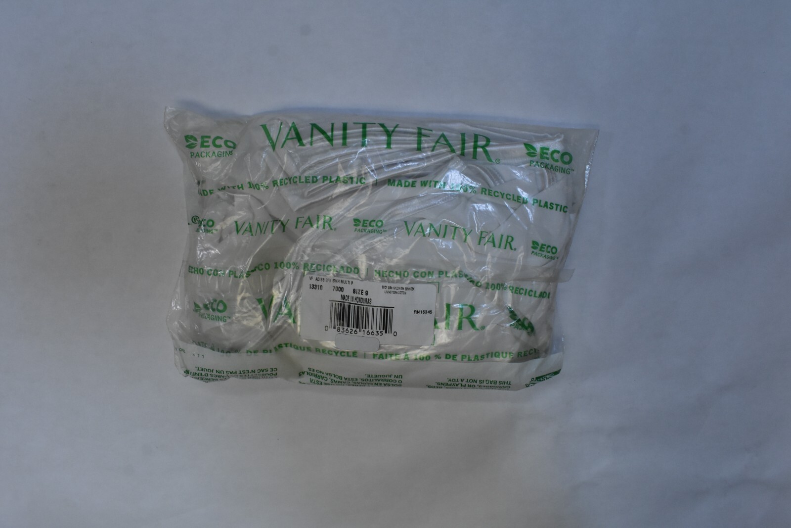 Vanity Fair Illumination Brief Underwear 3 Pack White Panty Shimmer Womens 9/2XL