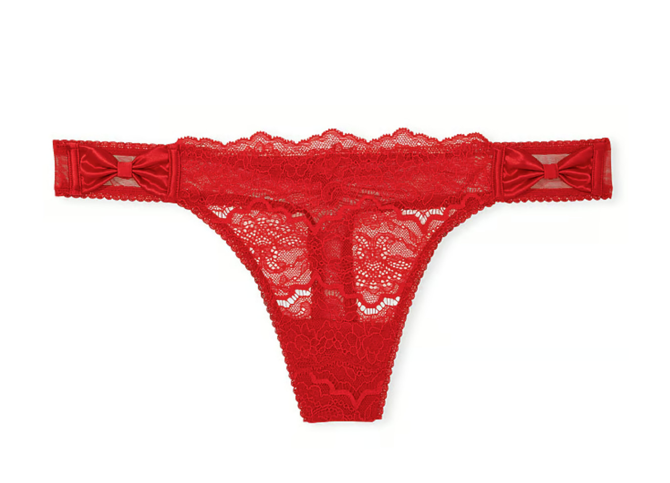 Victorias Secret SEXY Bombshell Dream Angel THONG Bow Panty Panties Lace NWT