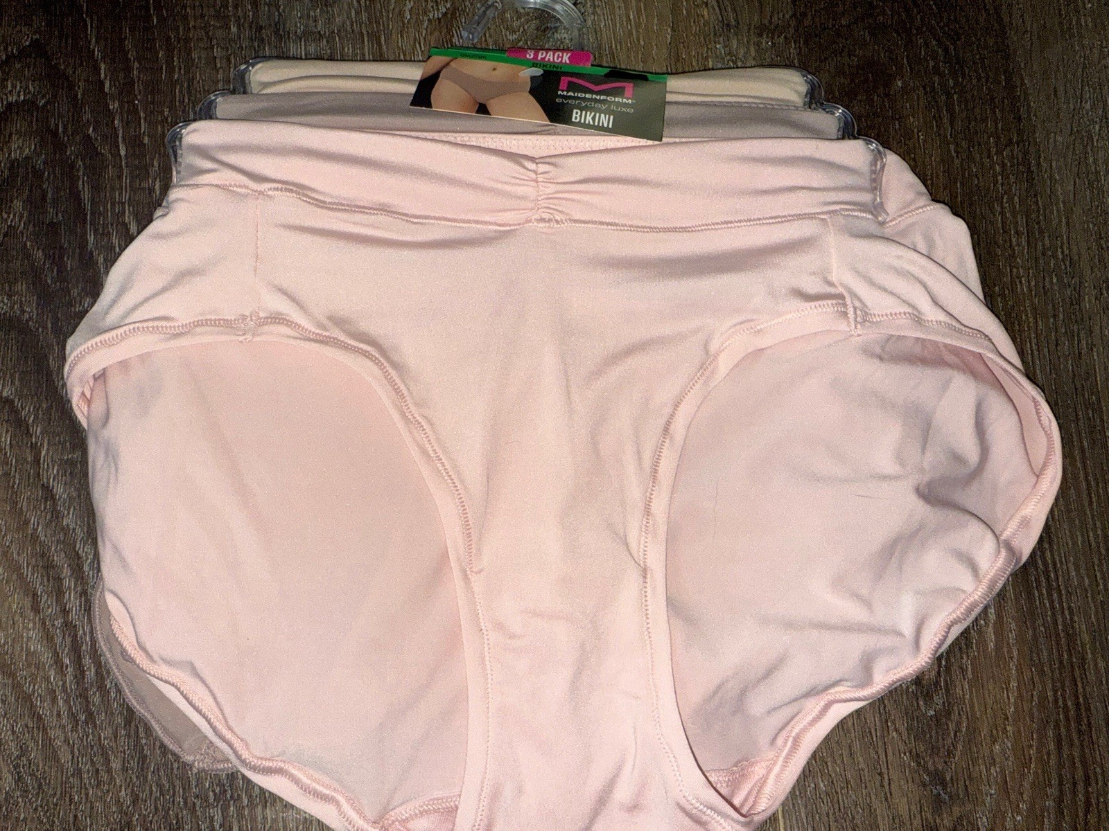 Maidenform ~ 3-Pair Women’s Bikini Underwear Polyester Blend Stretch (F) ~ S