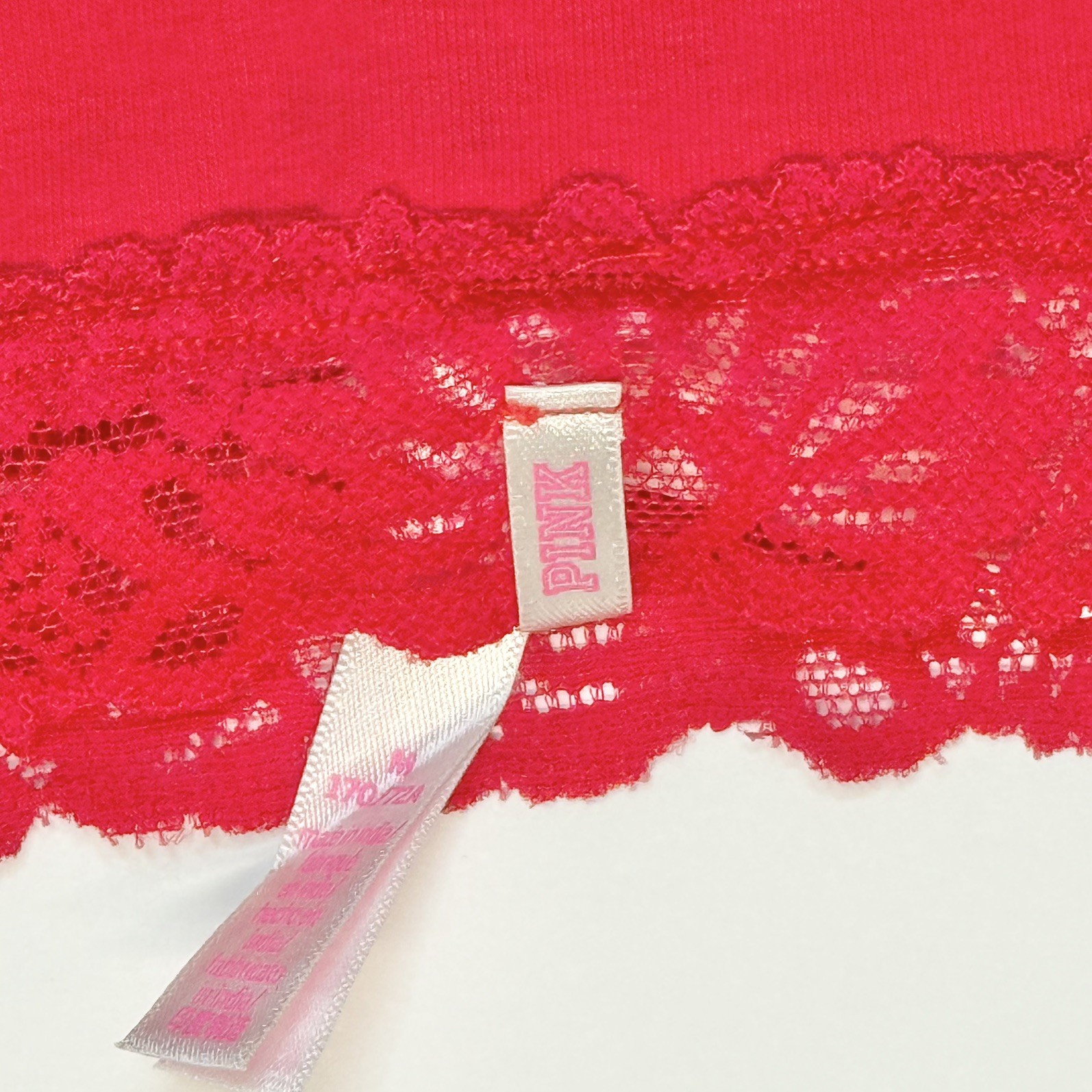 2016 PINK by Victoria’s Secret Red Heartbreaker Extra Low Rise Boyshort Medium