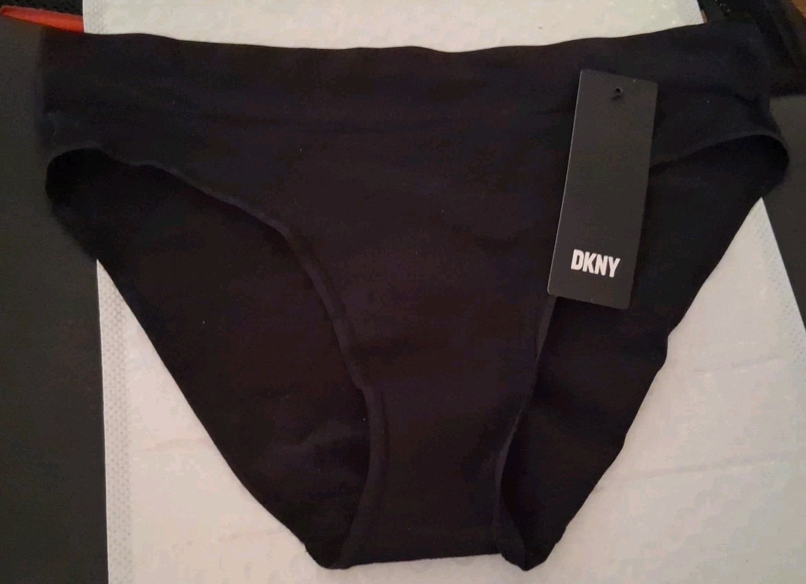 DKNY Underwear Womens Medium Bikini Black 1 Pair