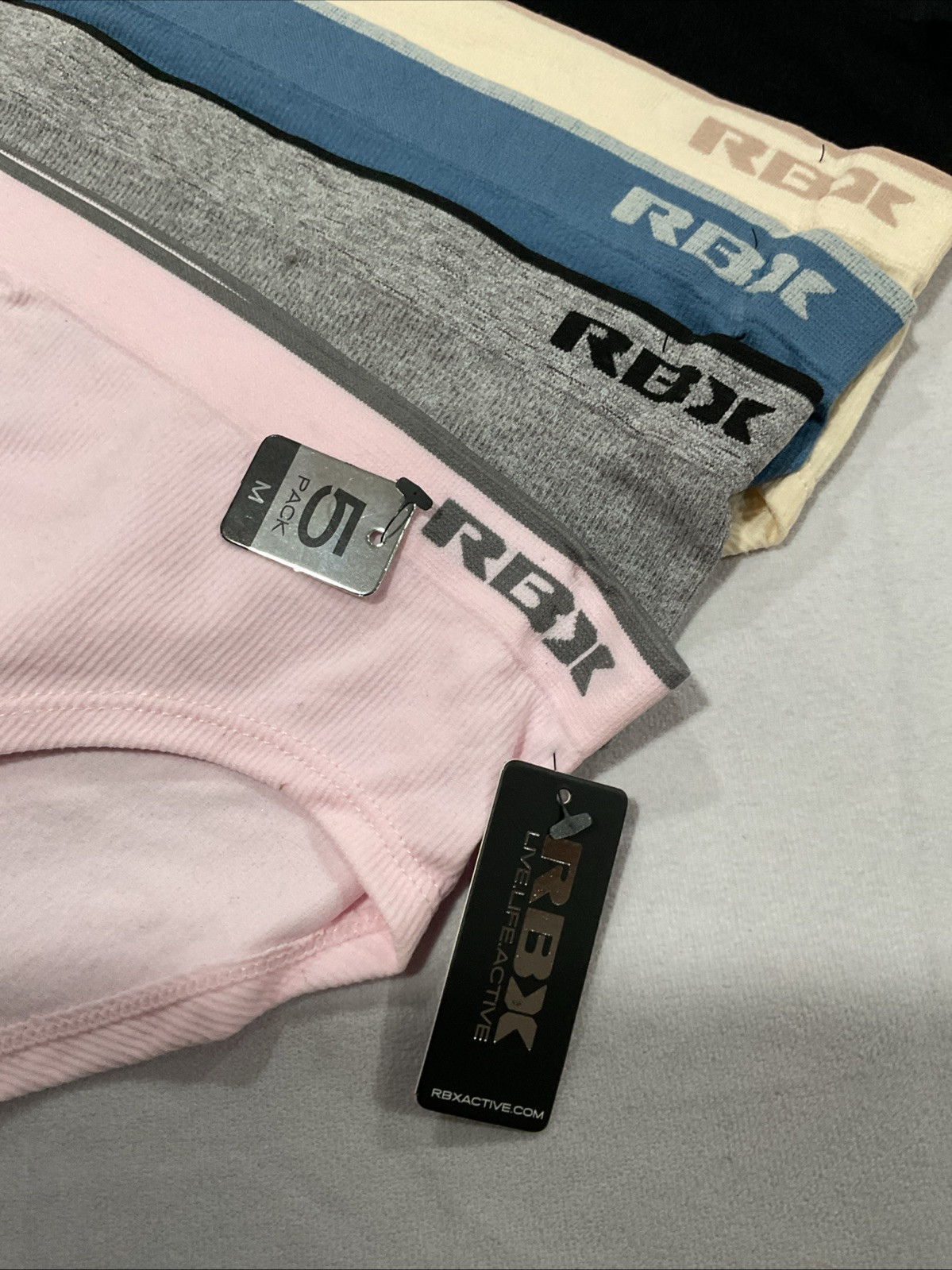RBX Women’s Multicolor 5 Pack Underwear Size M