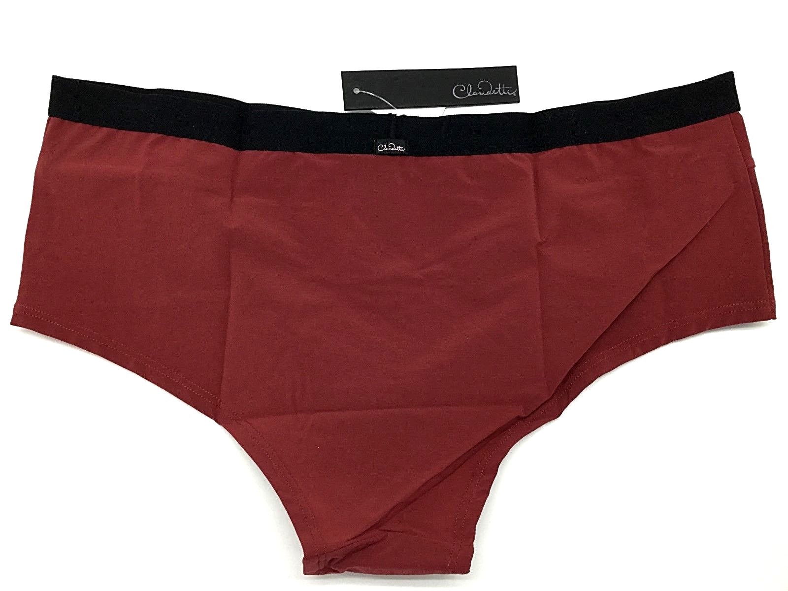 Claudette Sophia Boyleg Oxblood Bikini Panty Briefs Women’s Lingerie Underwear