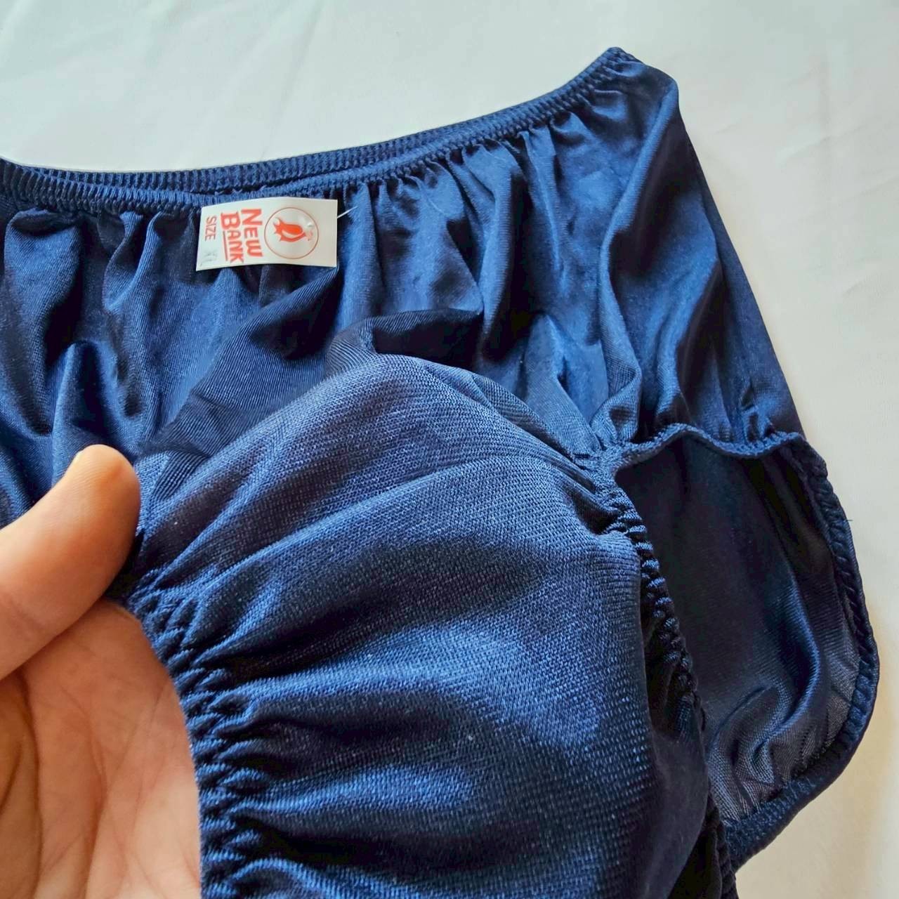 6pcs Nylon Underwear Panties Comfort Woman Man Briefs High Waist 36″-42″ XL/Blue