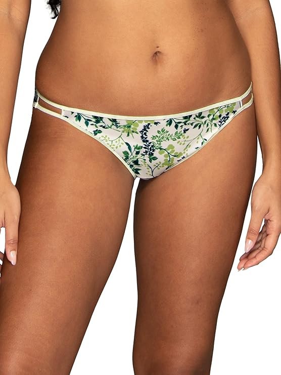 4 pack VANITY FAIR String Bikini ILLUMINATION 18108 mixed prints PANTY – 6 / M