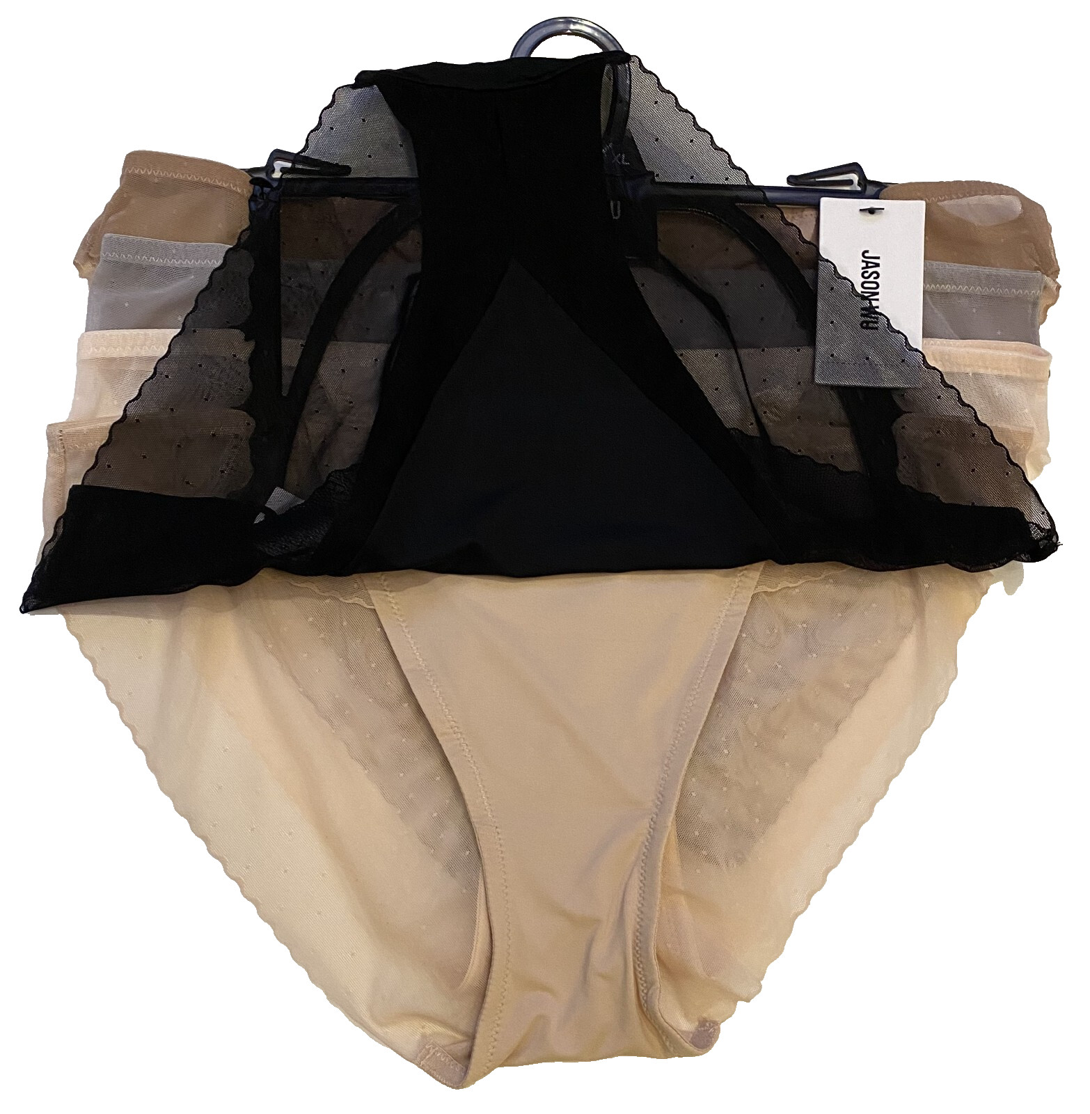 5 Pack Panties Bikini Size XL Comfort Stretch Breathable Lace Detail Jason Wu