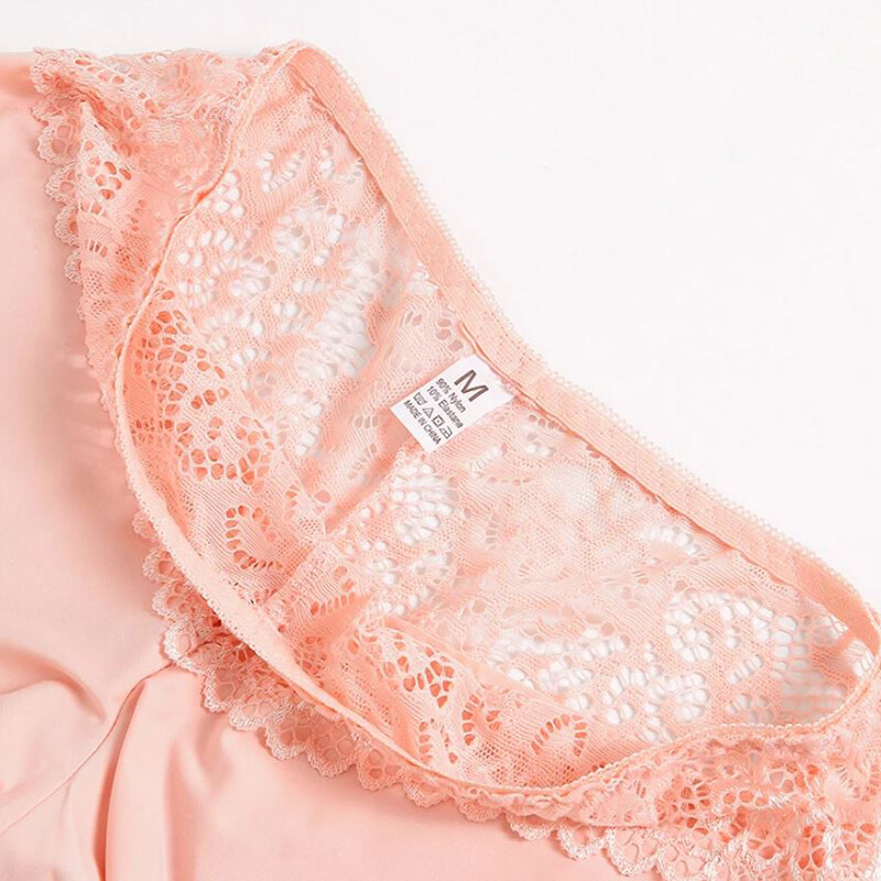 6 Pack Lot Sexy Womens Seamless Panties Boyshorts Lace Silky Underwear Lingeries
