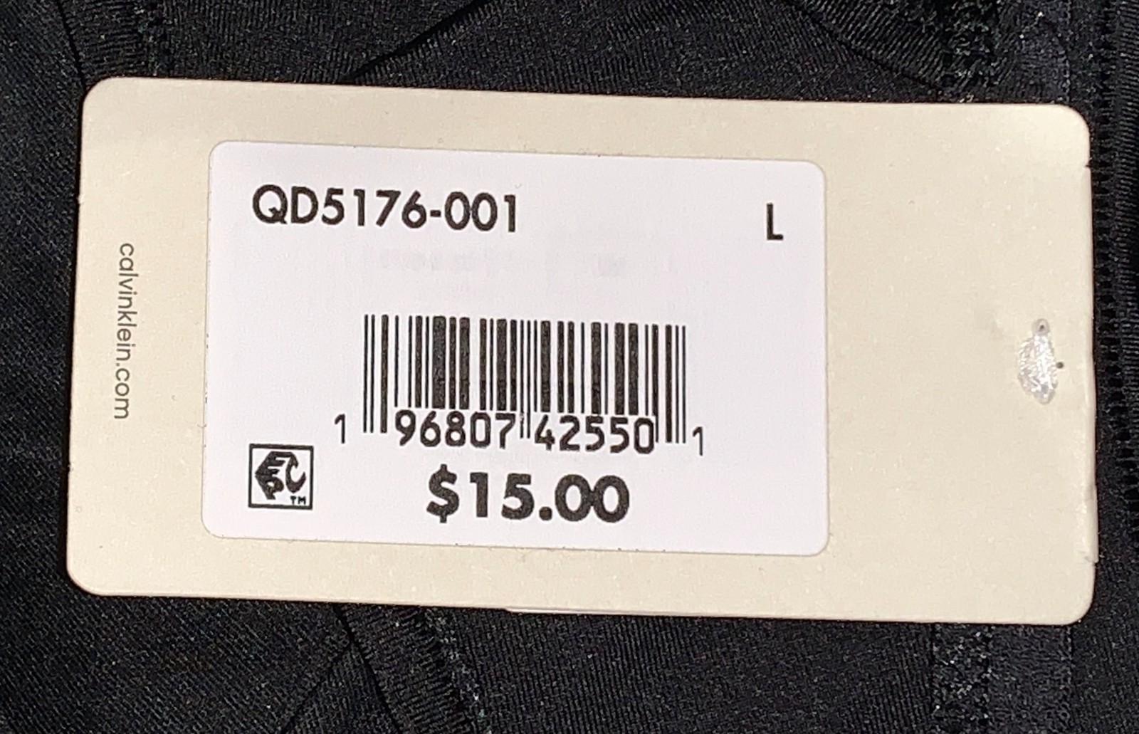 CALVIN KLEIN Ideal Stretch Micro Black String Bikini Panty Womens Sz S 5 M 6 L 7